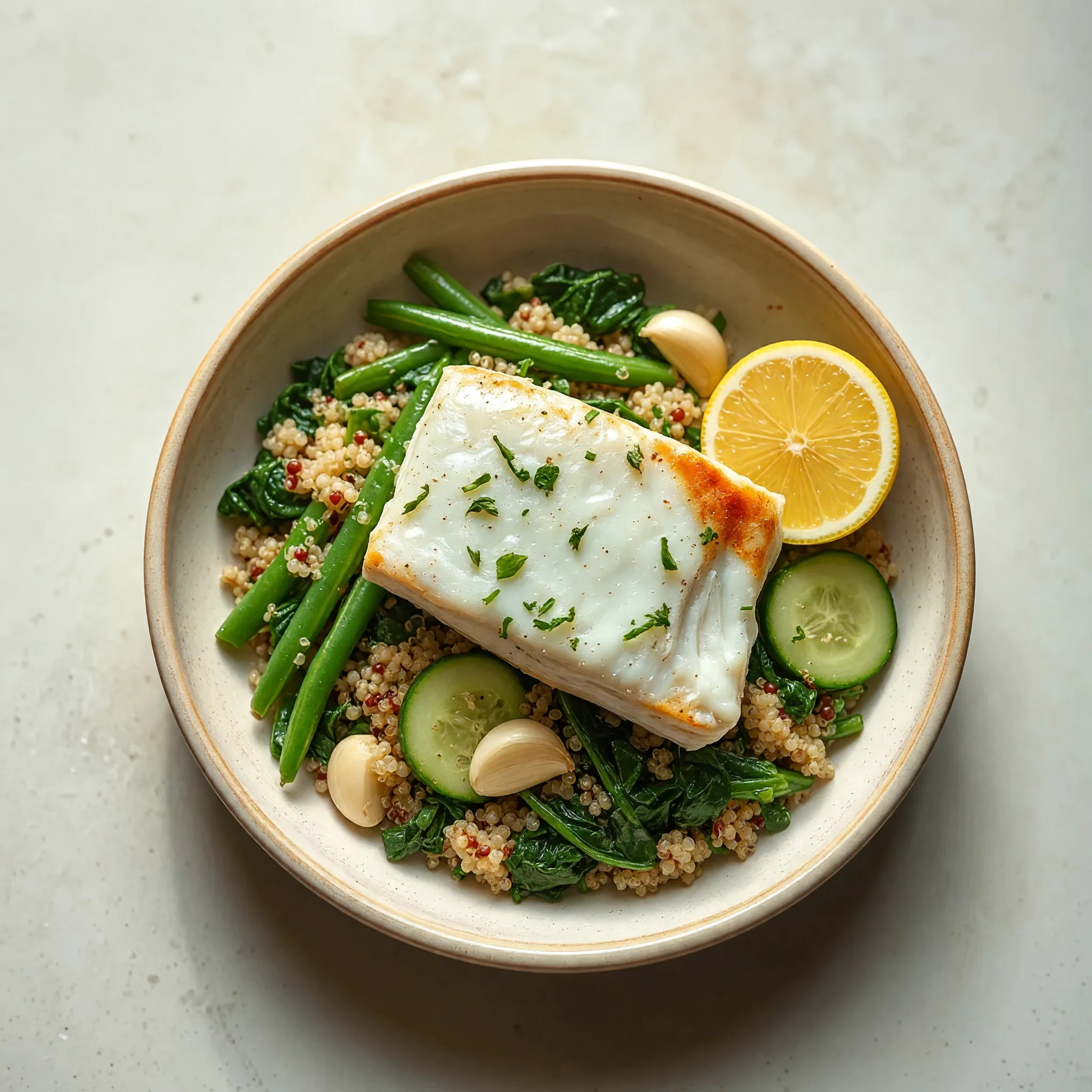 Mediterranean Cod Bowl