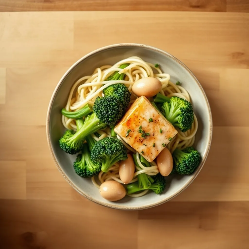 Ginger Salmon with Broccoli and Bok Choy