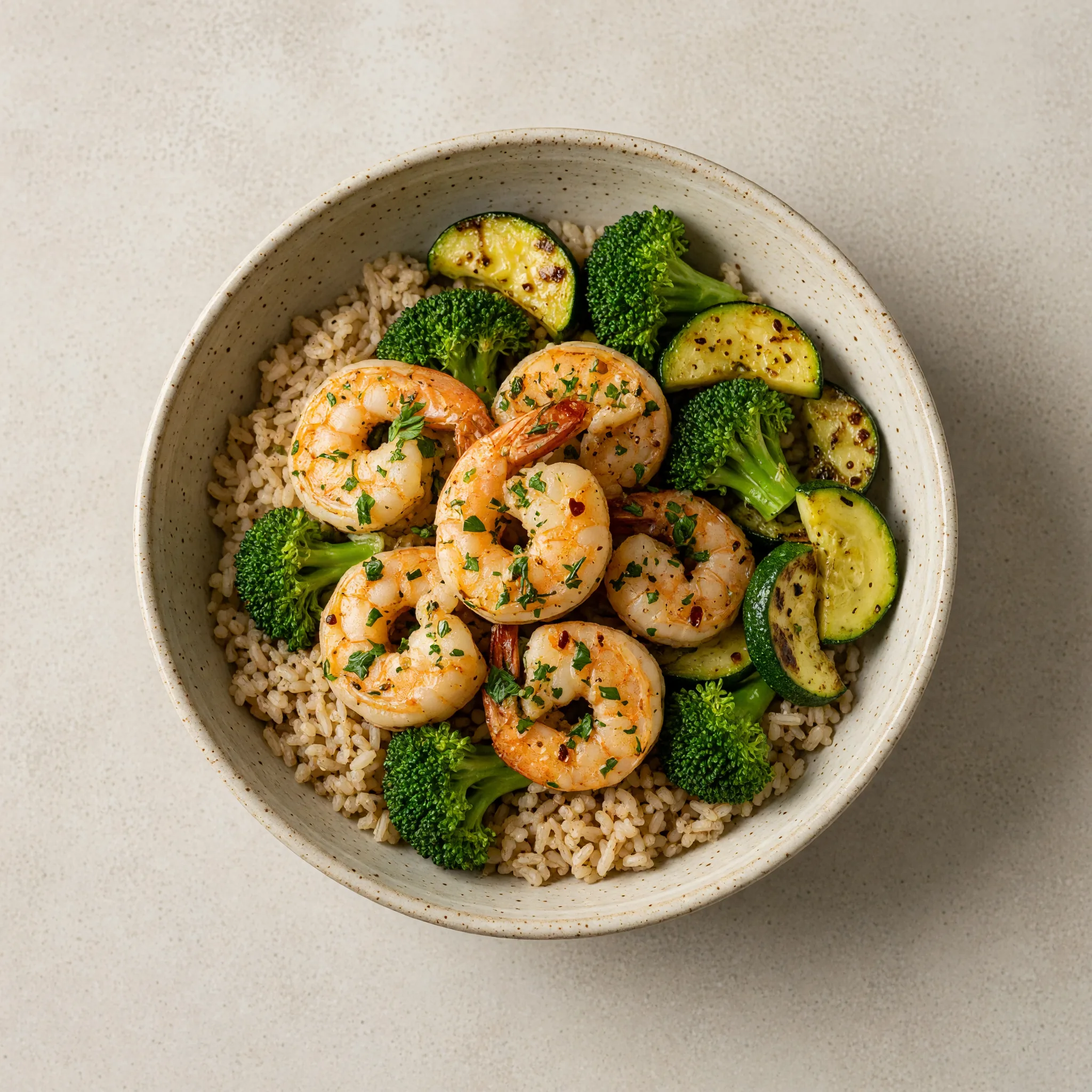 Garlic Shrimp Bowl